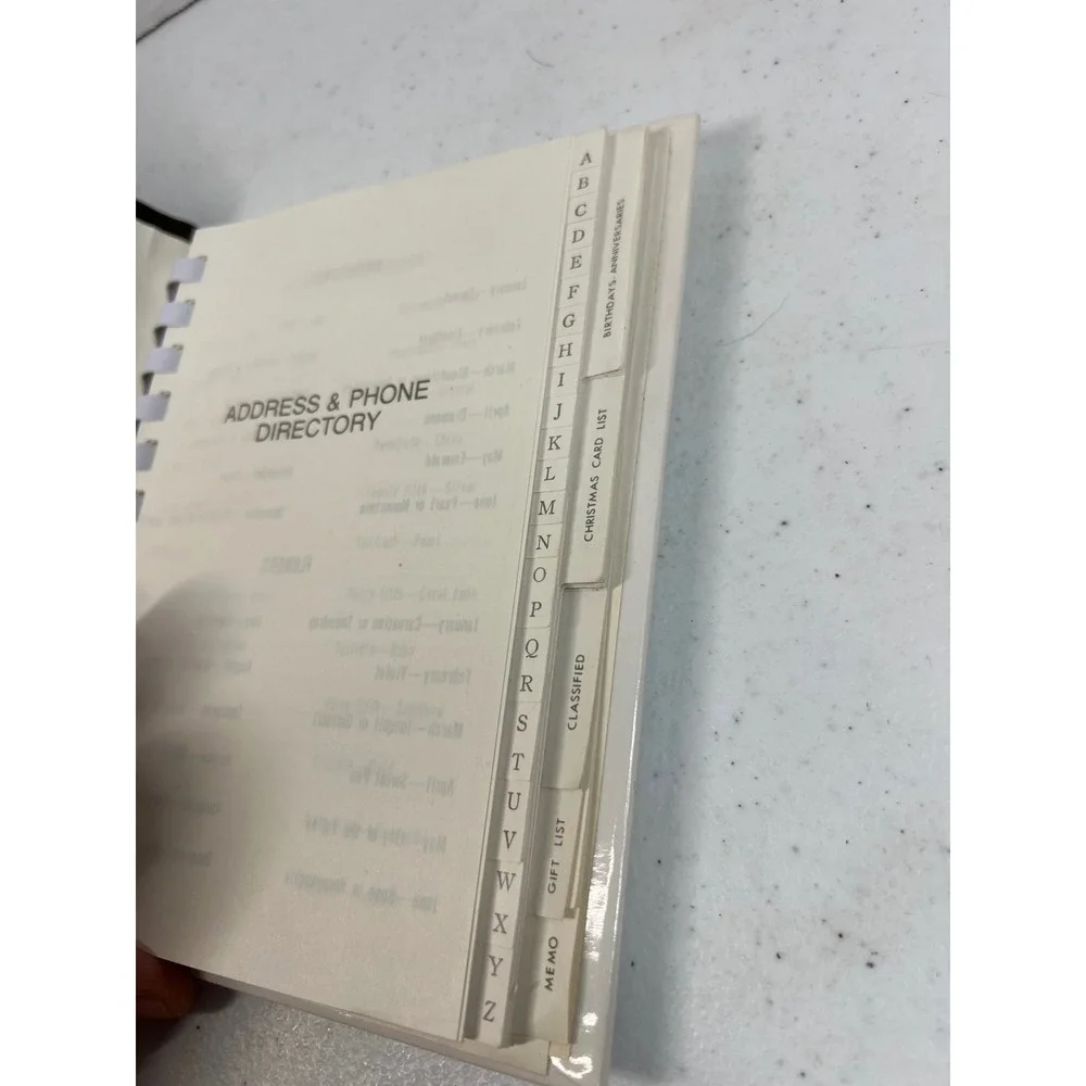 Vintage Monopoly American Greetings Address Book Worlds Best Addresses 1984‎